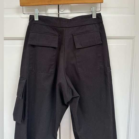 Danielle Guizio Zippered Cargo Black Pants - Picture 5 of 16